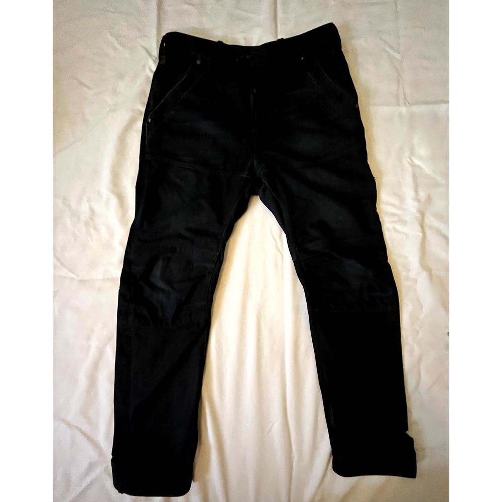 G-Star Raw Rackam 3D Tapered Jeans Mens 32 Black Denim Dark Wash Moto Utility